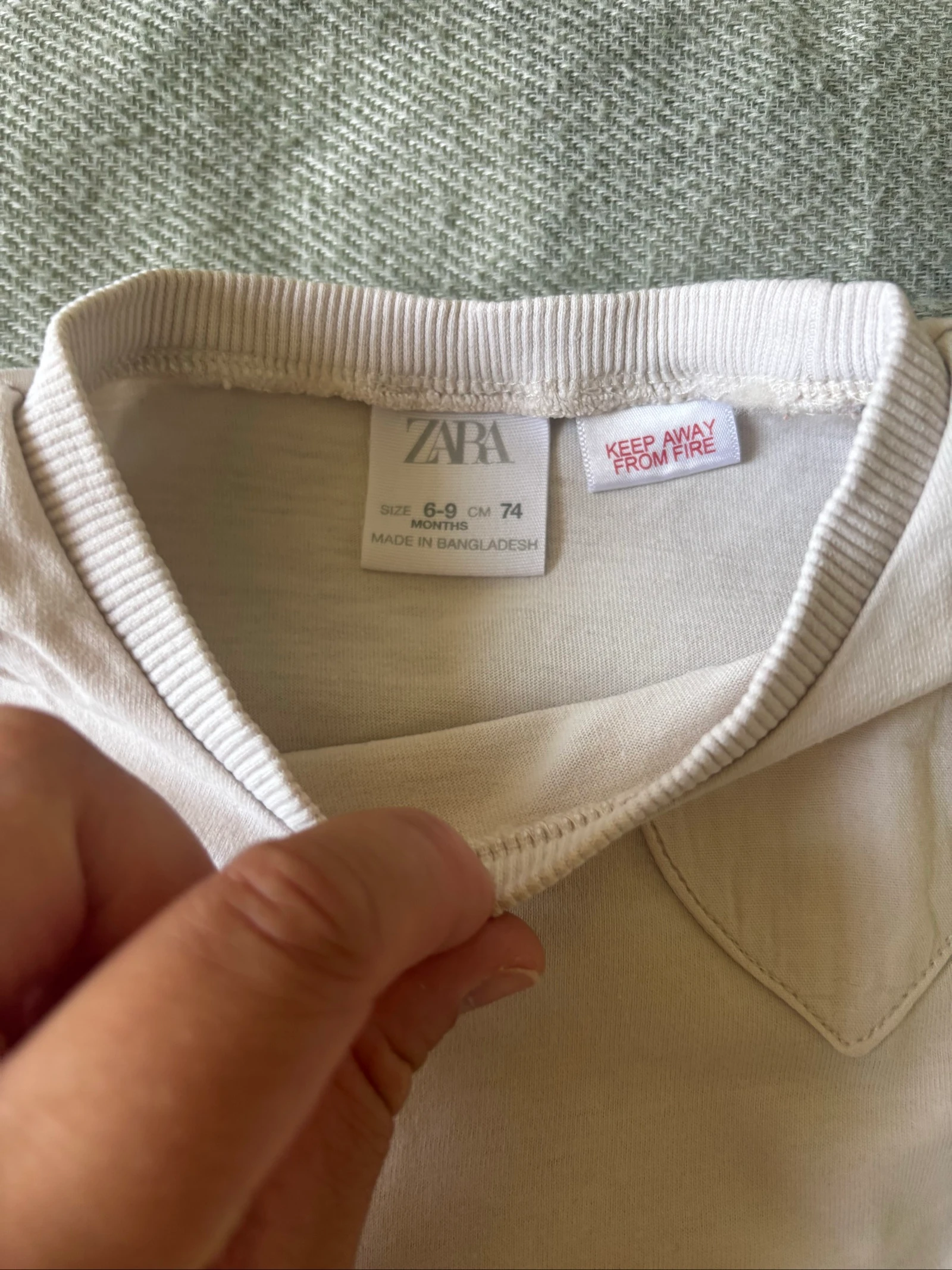 Cream heart pullover - Zara - 6/9 months - 74 cm – photo 3